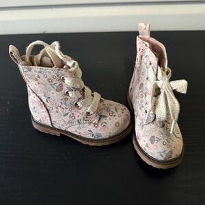 Cat & Jack Pink Floral Kids Boots